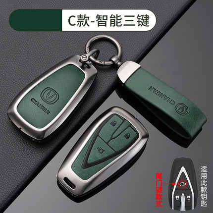 Suitable for Changan Car Key Case cs35plus Protective Shell uni-k Bag CS55 Hanging Buckle CS75FL Metal TV