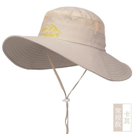 All-Match Western Denim Hat Men's and Women's Outdoor Mountaineering Summer Sun Hat Fishing Sunscreen Fisherman Hat Camping Breathable