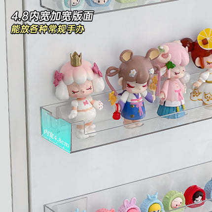 Blind Box Storage Wall Hanging Punch-free Display Stand Acrylic Bubble Mate Hand-made Box Lego Building Blocks Shelf