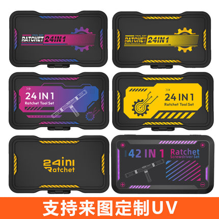 24-in-1 Ratchet Screwdriver Set S2 Bit Household Hardware Wrench Tool Combination High Hardness Small Screwdriver