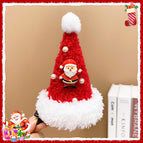 Christmas nail pearl hat clip-santa claus style