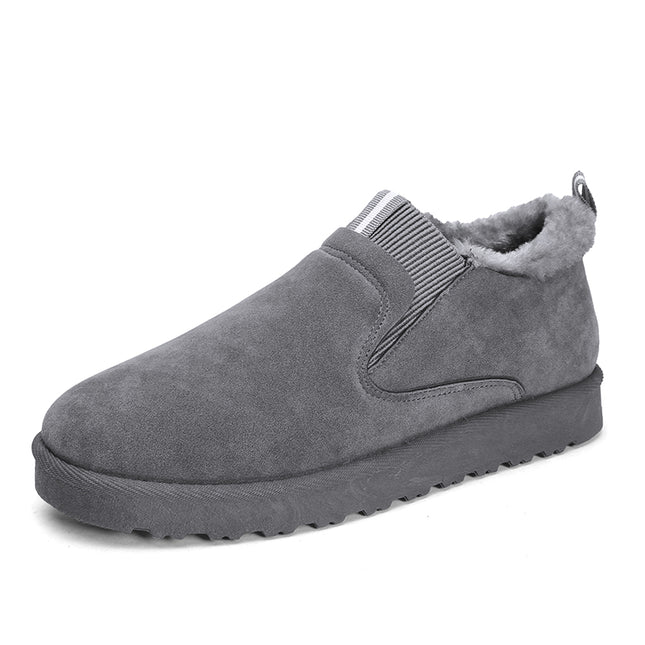 Men's Winter Snow Boots with Fleece Lining, Thickened Cotton Shoes, Korean Style Snow Cotton Shoes, Loafers, Trendy