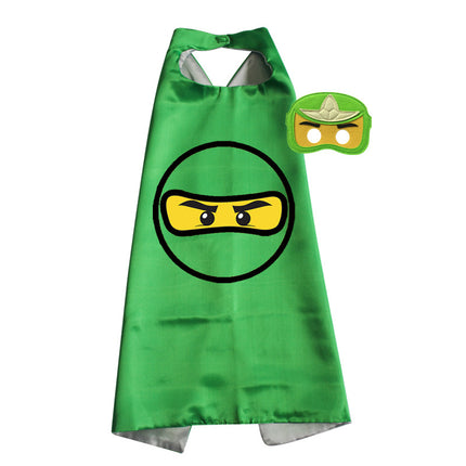 Halloween Children's Ninja Cosplay Dress Up Cloak Mask Wrist Bracer Children's Day Performance Props