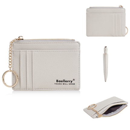 Baellerry New Women's Card Holder Id Holder Cross-Border Multi-Card Slot Card Holder Card Sleeve Thin Coin Card Holder Women