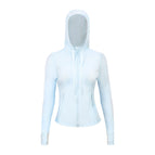 Powder blue df hooded jacket / 2/s code