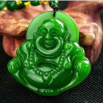 High-Quality Imitation Hetian Jade Jasper Spinach Green Outer Mongolia Material Pendant Jade Jewelry Pendant for Sales Opening Gift Live Broadcast Model