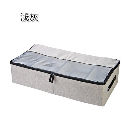 Cross-border Shoe Storage Box Fabric Dustproof and Moisture-proof Folding Shoe Box Household Space-saving Shoe Cabinet Bed Bottom Storage Artifact