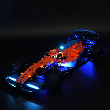 Lighting mosaic DIY compatible Lego 42141 technology machinery group McLaren F1 racing luxury remote control lighting