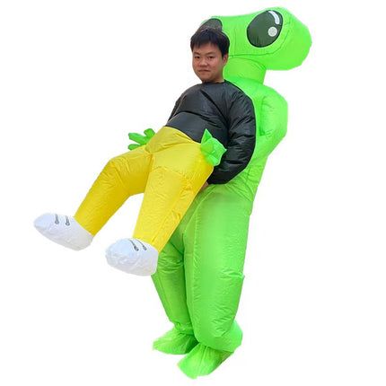 Cross-Border Halloween Alien Ghost Hugging Inflatable Suit Props Funny Performance Alien Inflatable Suit