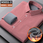 M5051-3 cotton brushed composite velvet thermal shirt men's shirt / 38