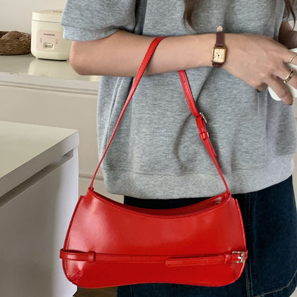 French-Style Niche Bags 2026 New Fashion Shoulder Bag Retro Baguette Bag High-End Underarm Bag Red Wedding Bag