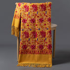 Embroidered garden spring-turmeric / 200cm