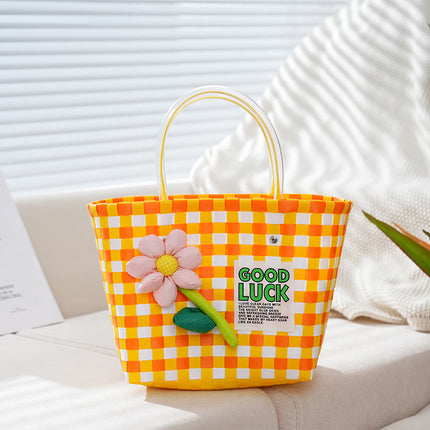 Bag woven bag handbag hand bag beach bag vegetable basket woven bag female tote bag hand gift basket wholesale