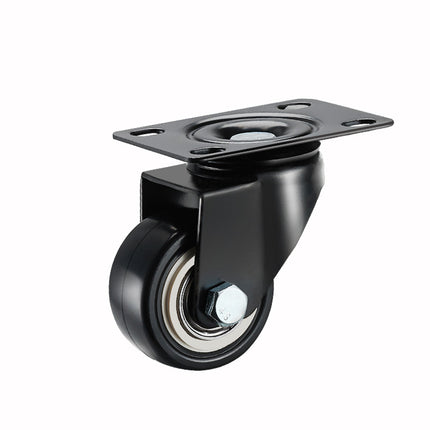 Heavy-Duty Swivel Caster Chair Caster Directional Trolley with Brake Trailer Small Wheels Silent Caster Steering Wheel