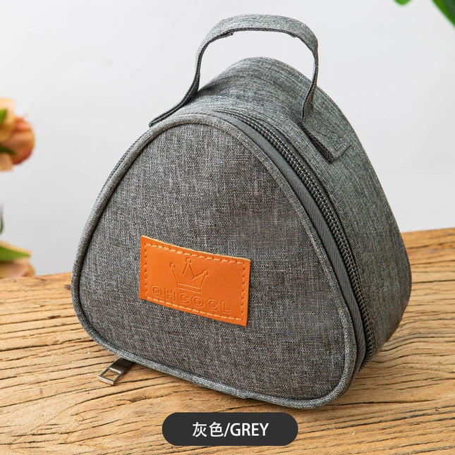 New Japanese style large rice ball insulation bag triangle lunch bag egg breakfast bag in stock wholesale insulation bag