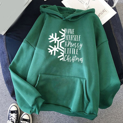 HAVE YOURSELE snowflake printed hooded hooded vests autumn and winter European and American men's and women's jackets foreign trade cross-border
