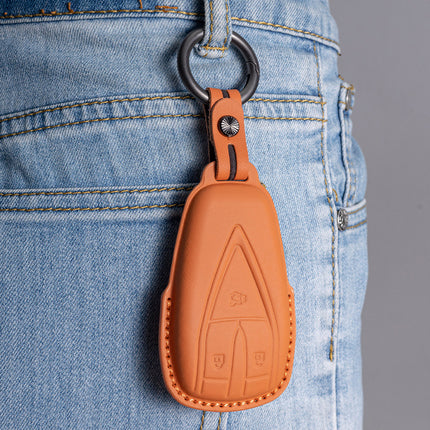 Suitable for Changan head layer cowhide key cover Escape cs75cs35cs55PLUS Auchan X5X7 UNI genuine leather