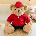 25cm [ready stock high quality] / Red-car logo bear