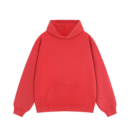 Tide brand American heavyweight 400g big terry hooded vests women's autumn and winter washing old casual Joker lovers vests