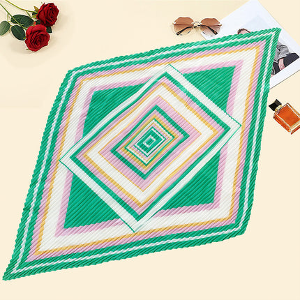 New wrinkled small square scarf female Korean imitation silk printed wrinkled small scarf Joker scarf decorative scarf wholesale