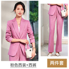 Pink suit + pants / S