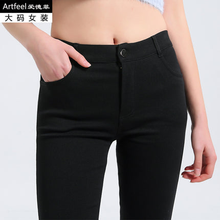 2025 spring on the new free generation can not afford the ball does not draw silk M-8XL plus size zipper wear ladies leggings