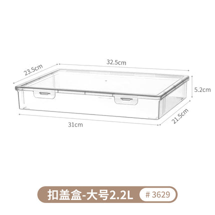 [Special Offer] Transparent Storage Box Flip-Top Organizer Multi-Purpose Square Storage Box Miscellaneous Box 20 Sizes