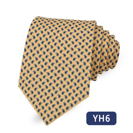 Vintage casual striped printed tie wholesale in stock fashion shirt plaid hand tie