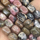 Random delivery of colors / A piece of black line rhodolite
