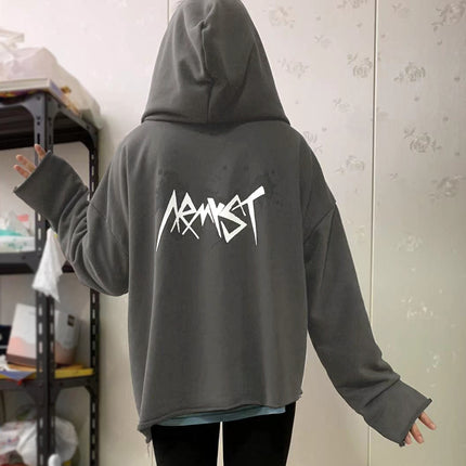 2022 cross-border new zipper hoodie Tian Zhengguo armyst non-standard cardigan sweater y2k coat for men and women