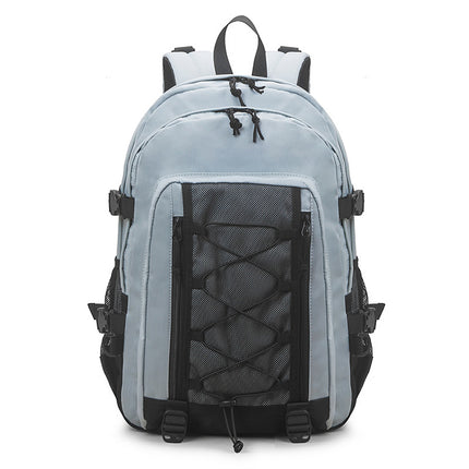 Fashionable Korean-Style Waterproof Backpack for Elementary, Middle, and High School Students, Multifunctional, Large-Capacity Computer Bag, School Bag, Spine-Protecting, Lightweight