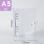 A5 purple clip purple buckle pvc binder