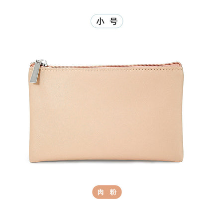 Cross-Border Hot Model Spot Pu Leather Simple Cosmetics Bag Portable Women's Cosmetic Bag Small Carry-On Women's Coin Purse