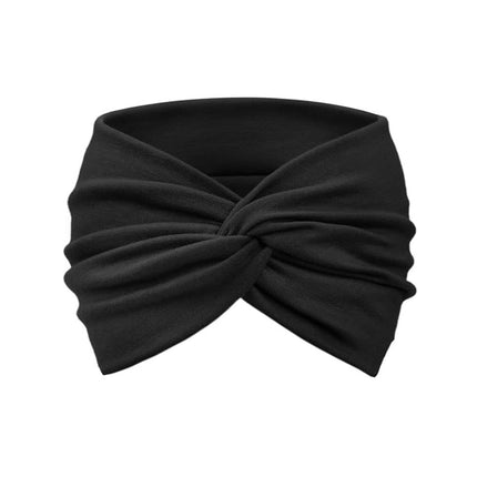 New European Women's Extra Wide Headband Large Headscarf Hair Tie Non-Slip Bohemian Elastic Hairband Twist Hair Accessory Versatile