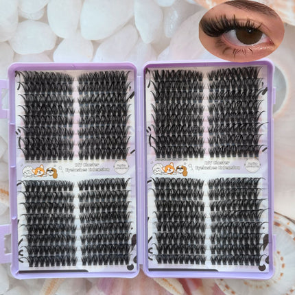 Popular Wm 22 Amazon Large-Capacity DIY Self-Grafting Set Single Cluster European and American New Single Cluster Cross-Border False Eyelashes