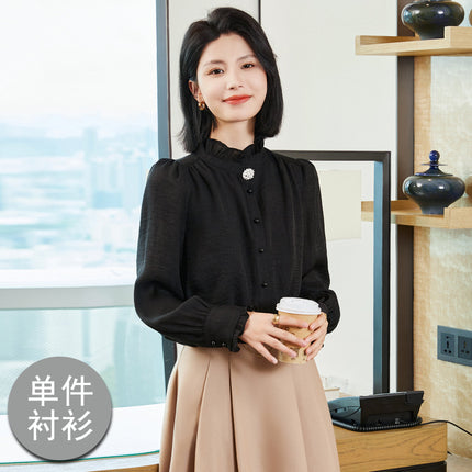 Khaki Suit Women's 2024 Autumn and Winter Fashion Green Business Wear European and American Casual Wide Long Two-Piece Suit