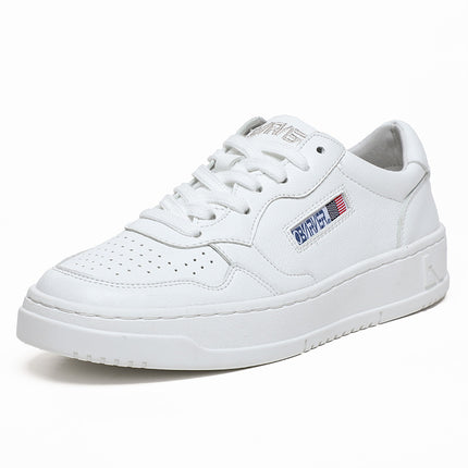 Grape mom with ~ leather do old retro casual shoes thick bottom breathable small white shoes small size plus size women's shoes 41-43
