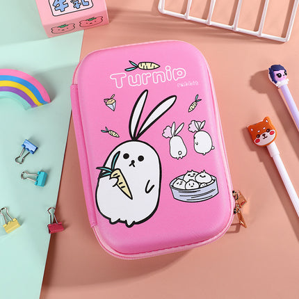 Student Cartoon Stationery Box Large Capacity Storage Box 3D Stationery Bag Cute Pencil Box Creative Pencil Bag