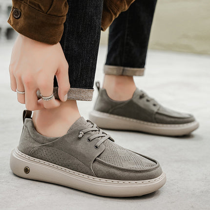 Light Luxury Designer Summer Mesh Breathable Fashionable Casual Work Shoes Lazy Slip-On Retro Men's Shoes