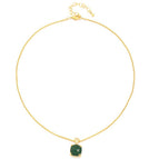 460 green natural stone necklace