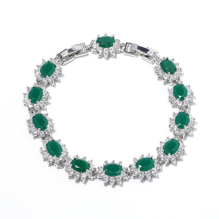 New classic cross-border source bracelet fashion zircon ladies jewelry European and American fashion crystal bracelet
