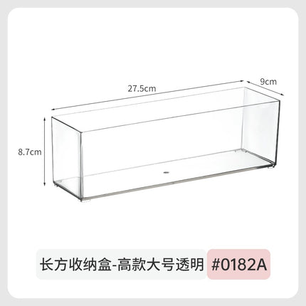 Color Paper Storage Box Desktop Acrylic Peripheral Card Postcard Transparent Dustproof Badge Millet Display Box