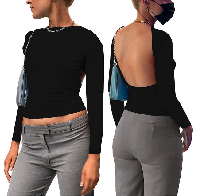 European and American women's new sexy top front and back wear one-shoulder hot girl style nightclub outfit Amazon supply spot
