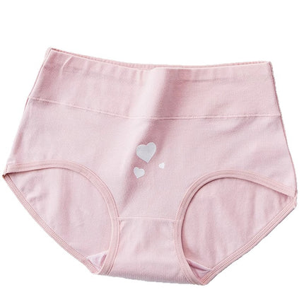 New Cross-Border 7A Antibacterial Mid-Waist Large Size Underwear Women's Combed Cotton Printed Seamless Women's Cotton Crotch Briefs