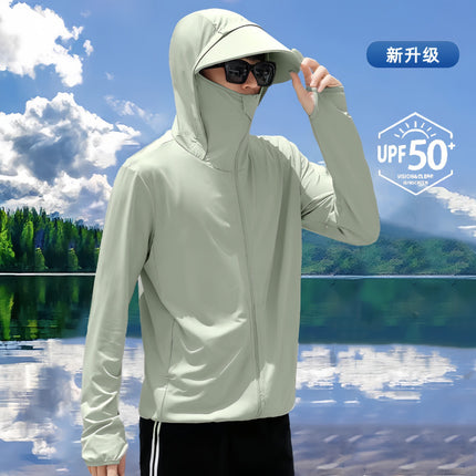 Sunscreen Clothing Men's Mountain Outdoor Sunshade Big Hat Brim Skin Clothing Summer Upf50 Ice Silk Couple Sunscreen Clothing Breathable