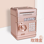 Rose gold password piggy bank [small door] english color box