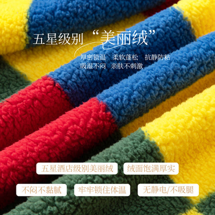 In-Stock Autumn and Winter New Coral Fleece Thickened Beautiful Fleece Men's and Women's Bathrobes, Extra-Long Bathrobes, Couple's Pajamas, Anti-Static