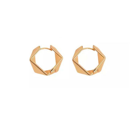 European and American Style Elegant Irregular Ling Earrings New French Simple and Simple Cold Style Niche Earrings for Women