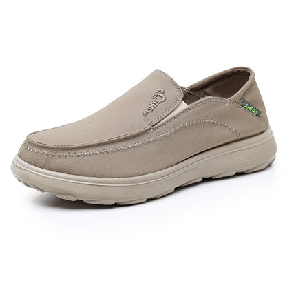 Shoes Men's 2025 Spring New Fashion All-match Men's Shoes Casual Canvas Shoes Slip-on Non-slip Comfortable Lazy Shoes
