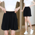 Ice Silk Culottes/Short-Black / M/[40.00 kg-55.00 kg]]